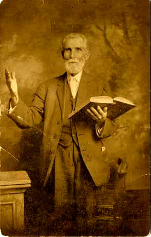 Dionysius Virgil Stephens studio portrait as preacher